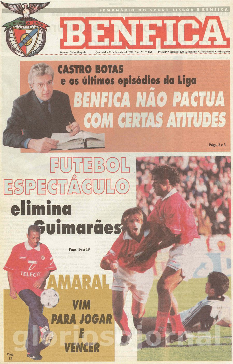 jornal o benfica 2826 1996-12-11